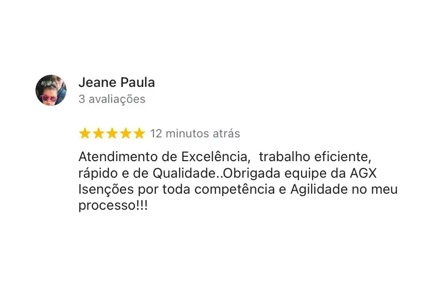 AGX Isenções para PCD na compra de veículo zero.
